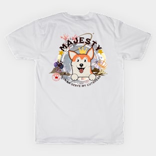 Majesty corgi - part-time pet logo T-Shirt